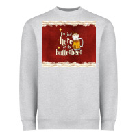Heather Grey i'm just here for the butterbeer Heavyweight Sweatshirt - TumblerDesignByShophia