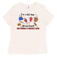 Bone i'm a hot mess,always stressed,and proudly a baseb Ladies Tee - MaliasSmallBusiness