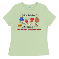 Matcha i'm a hot mess,always stressed,and proudly a baseb Ladies Tee - MaliasSmallBusiness