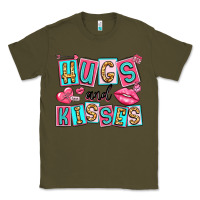 Army Green hugs and kisses Classic Tee - LillyAllenDesigns