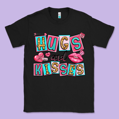 Hugs And Kisses Classic Tee Designed By Lillyallendesigns