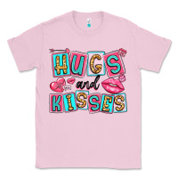 Bubblegum Pink hugs and kisses Classic Tee - LillyAllenDesigns