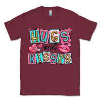Burgundy hugs and kisses Classic Tee - LillyAllenDesigns