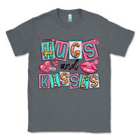 Charcoal Heather hugs and kisses Classic Tee - LillyAllenDesigns