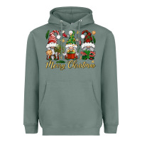 Sage Merry Christmas Gnomes Heavyweight Hoodie - BundleAndBundleShop