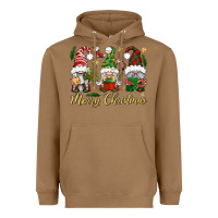 Toasted Coconut Merry Christmas Gnomes Heavyweight Hoodie - BundleAndBundleShop