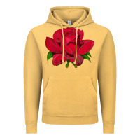 Vintage Mustard Oklahoma Rose Illustrations Vintage Hoodie - LillyAllenDesigns