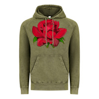 Vintage Olive Oklahoma Rose Illustrations Vintage Hoodie - LillyAllenDesigns