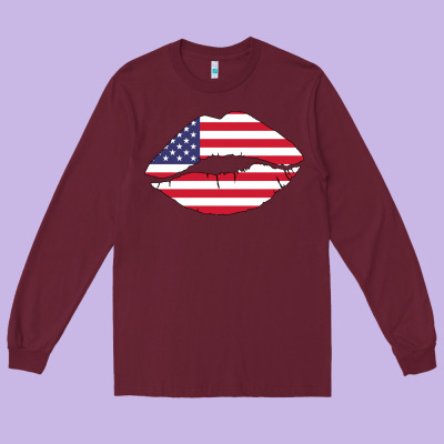 American Lip Long Sleeve Tee Designed By Bettercallsaul
