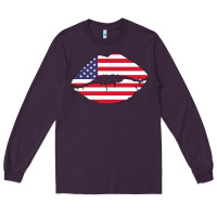 Plum American lip Long Sleeve Tee - Bettercallsaul