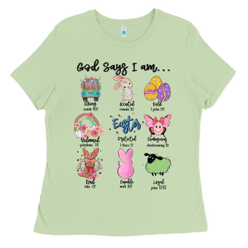 Gos Says ı Am Easter Ladies Tee by MaliasSmallBusiness | Teevron