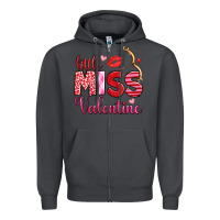 Smoke little miss valentine Zipper Hoodie - OliviaCreatesArt