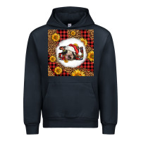 Navy joy christmas cow Urban Hoodie - LillyAllenDesigns