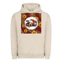 Pigment French Oak joy christmas cow Urban Hoodie - LillyAllenDesigns