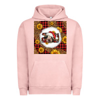 Pigment Salmon joy christmas cow Urban Hoodie - LillyAllenDesigns