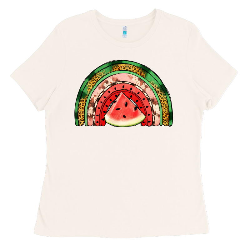 Watermelon Rainbow Ladies Tee by Jasminsmagicworld | Teevron