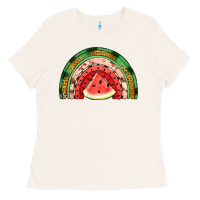 Bone watermelon rainbow Ladies Tee - Jasminsmagicworld