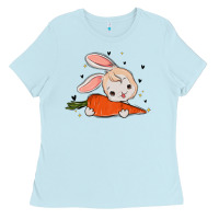Baby Blue so hoppin boujee easter bunny stanley Ladies Tee - MaliasSmallBusiness