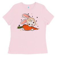 Bubblegum Pink so hoppin boujee easter bunny stanley Ladies Tee - MaliasSmallBusiness