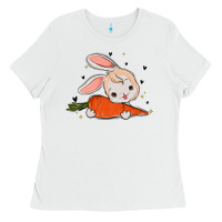 White so hoppin boujee easter bunny stanley Ladies Tee - MaliasSmallBusiness
