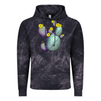 Cloud Black Opunthia Santa Rita Cactus Vintage Hoodie - LillyAllenDesigns