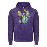 Cloud Purple Opunthia Santa Rita Cactus Vintage Hoodie - LillyAllenDesigns