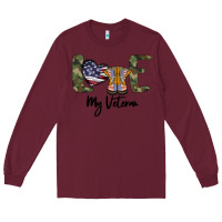 Burgundy My Veteran Long Sleeve Tee - Bettercallsaul