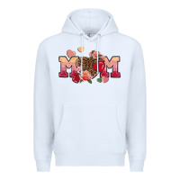 White Valentine's Day mom Premium Hoodie - FaDigitalArtStudio