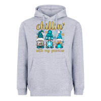 Heather Grey chillin' with my gnomies Heavyweight Hoodie - BundleAndBundleShop