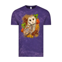 Cloud Purple Fall Owl Vintage Tee - LillyAllenDesigns
