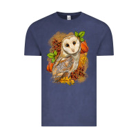 Vintage Denim Fall Owl Vintage Tee - LillyAllenDesigns