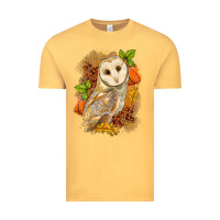 Vintage Mustard Fall Owl Vintage Tee - LillyAllenDesigns