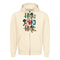Sandshell ho ho ho Zipper Hoodie - OliviaCreatesArt