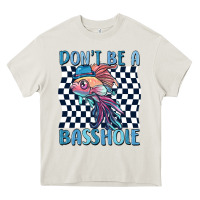 Cream dont be a basshole Heavy Core Tee - MaliasSmallBusiness