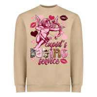 Mushroom Cupid's dating service Valentine's Day Heavyweight Sweatshirt - HowdyJamesFarm