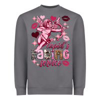 Storm Cupid's dating service Valentine's Day Heavyweight Sweatshirt - HowdyJamesFarm