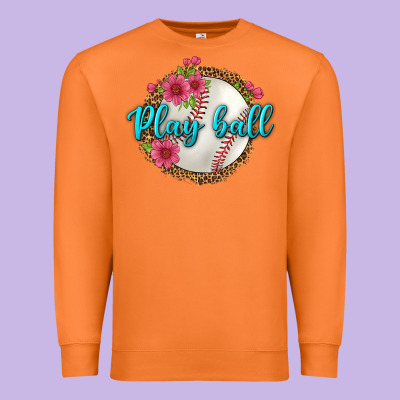 Play Ball Baseball Premium Sweatshirt Designed By Bundleandbundleshop