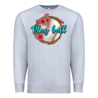 Heather Grey play ball baseball Premium Sweatshirt - BundleAndBundleShop