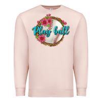 Pale Pink play ball baseball Premium Sweatshirt - BundleAndBundleShop