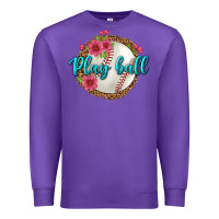Purple play ball baseball Premium Sweatshirt - BundleAndBundleShop