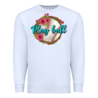 White play ball baseball Premium Sweatshirt - BundleAndBundleShop