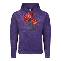Cloud Purple Love Rose Vintage Hoodie - LillyAllenDesigns