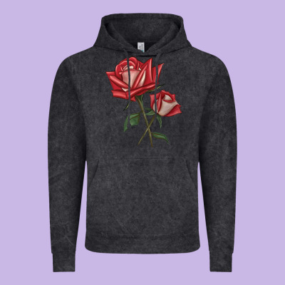 Love Rose Vintage Hoodie Designed By Lillyallendesigns