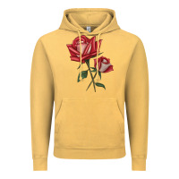Vintage Mustard Love Rose Vintage Hoodie - LillyAllenDesigns