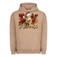 Pigment Burro joy to the world christmas cow Urban Hoodie - LillyAllenDesigns