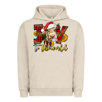 Pigment French Oak joy to the world christmas cow Urban Hoodie - LillyAllenDesigns