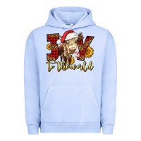 Pigment Grape Ice joy to the world christmas cow Urban Hoodie - LillyAllenDesigns