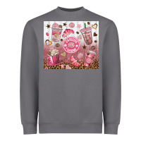 Cafecito Y Chisme With Leopard Tumbler Tbs Heavyweight Sweatshirt | Teevron