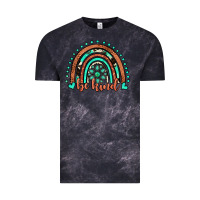 Cloud Black be kind western turquoise rainbow Vintage Tee - JahusDesignShop