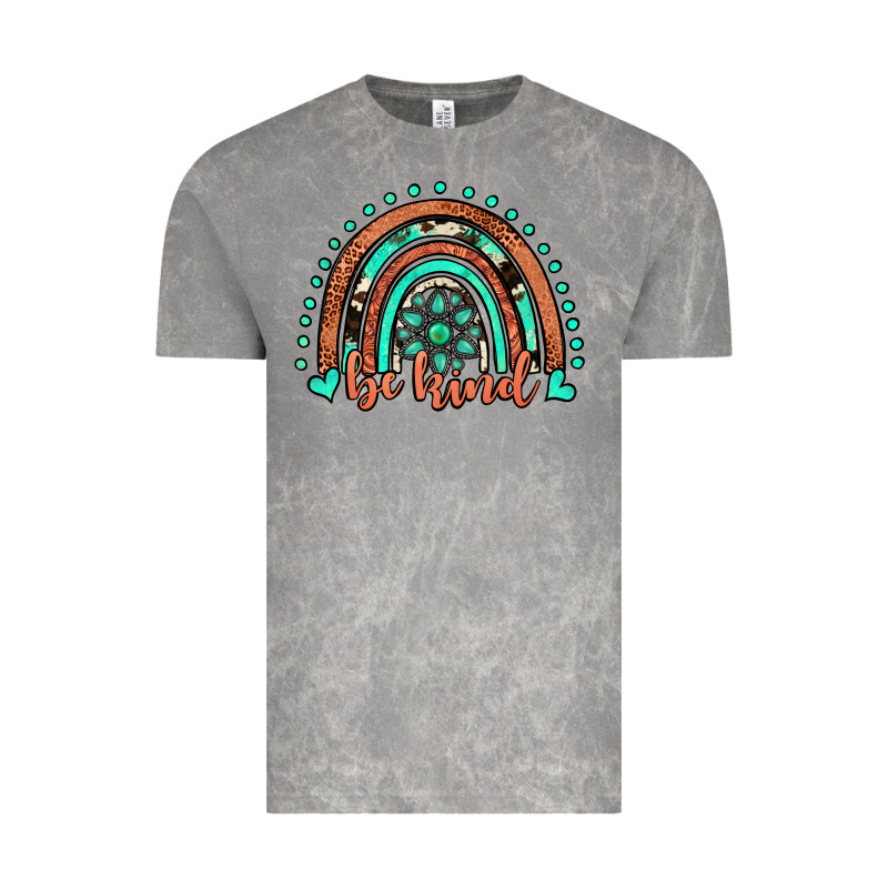 Be Kind Western Turquoise Rainbow Vintage Tee by JahusDesignShop | Teevron
